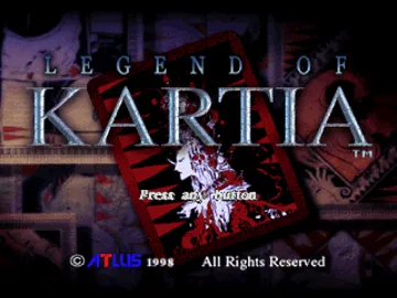 Kartia - The Word of Fate (US) screen shot title